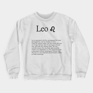 Leo Zodiac Sign Crewneck Sweatshirt